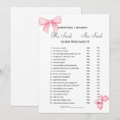 Modern He dit qu'elle a dit carte de jeu de douche (Devant / Derrière)