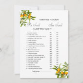 Modern He dit qu'elle a dit carte de jeu de douche (Devant)