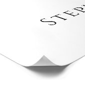 Modern Heart Photo Collage Wedding Welcome Poster (Hoek)