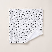 Modern Hearts Pattern (Gant de toilette)