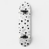 Modern Hearts Pattern Skateboard (Voorkant)