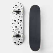 Modern Hearts Pattern Skateboard (Voorkant)