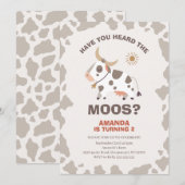 Modern heb je de Moos verjaardagsuitnodiging gehoo Kaart (Voorkant / Achterkant)