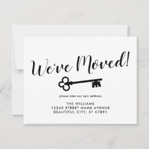 Modern hebben we verplaatst, belangrijk nieuw thui aankondiging