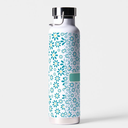 Modern hedendaags Daisy Flower Initiaal Waterfles (Rechts)