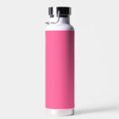 Modern Heet Roze Gepersonaliseerde Naam Monogram E Waterfles (Rechts)