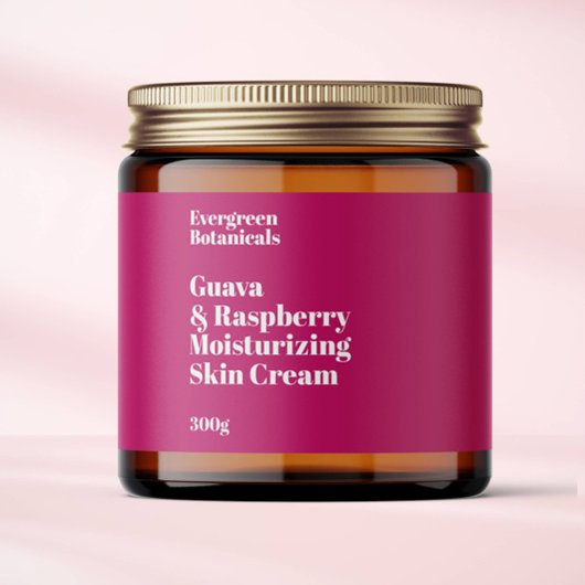 Modern heet roze waterdicht cosmetica potje label waterfles etiket