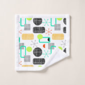 Modern, helder, geometrisch gevarieerd bad handdoek (Wasdoekje)
