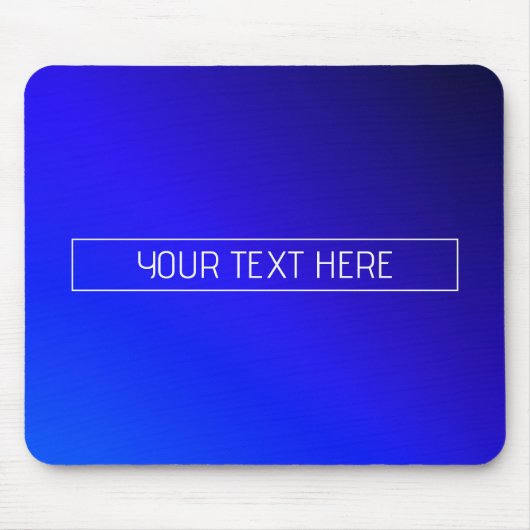 Modern helderblauw en Paarse gradiënt ombre Muismat (Voorkant)