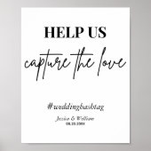 Modern help ons de liefde te vangen | Huwelijkshas Poster (Voorkant)