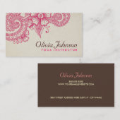 Modern Henna Design Visitekaartjes (Voorkant / Achterkant)