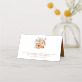 Modern herfst Florals Names Date Wedding (Voorkant)