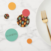 Modern Herfst Leaf Pattern Confetti (Groep)