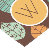 Modern Herfst Leaf Pattern Lange Tafelloper (Hoek)