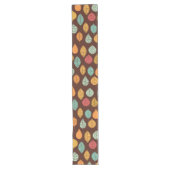 Modern Herfst Leaf Pattern Lange Tafelloper (Voorkant)