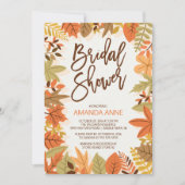 Modern herfst leest Bridal Shower Kaart (Voorkant)