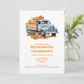 Modern Herfst najaar Thanksgiving pomkin Kaart (Staand voorkant)