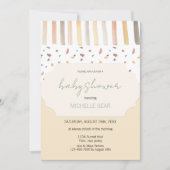 Modern herfst pastel kleuren patroon kaart (Voorkant)