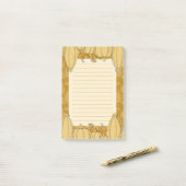 Modern Herfst pompoenpatroon in Sinaasappel Post-it® Notes (Op bureau)