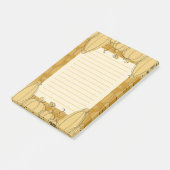 Modern Herfst pompoenpatroon in Sinaasappel Post-it® Notes (Schuin)