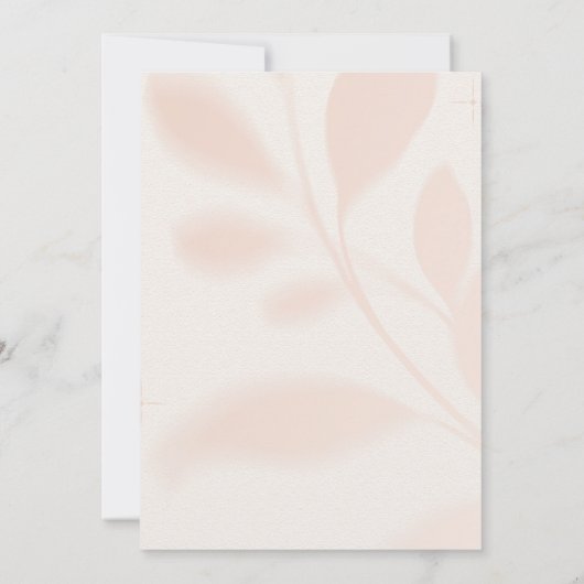 Modern Herfst Roze Bloemen Douche Game Kaart (Achterkant)