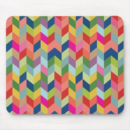 Modern Herringbone Pattern Muismat (Voorkant)