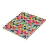 Modern Herringbone Pattern Tegeltje (Zijkant)