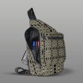 Modern Hexa Zwart Ivoor Wit Ursidae Sling Bag