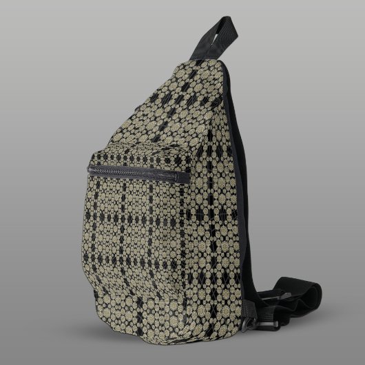 Modern Hexa Zwart Ivoor Wit Ursidae Sling Bag