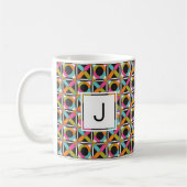 Modern Hexagon Quilt Pattern Coffee Mok (Links)