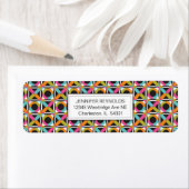 Modern Hexagon Quiltpatroon Etiket (Insitu)