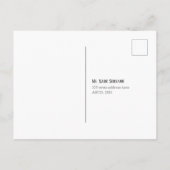 Modern, hij of zij, neutraal, genderonthulling uitnodiging briefkaart (Achterkant)