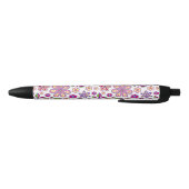 Modern Hippie Floral Pattern | Botanisch Zwarte Inkt Pen (Bodem)
