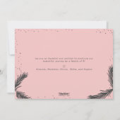 Modern Hoe meer de Merrier Gir Geboorteaankondigin Feestdagenkaart (Achterkant)