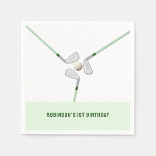 Modern Hole in One Par-t-shirt golf Verjaardag Servet