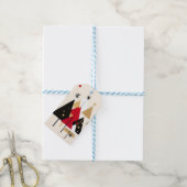 Modern Holiday Cheer Gift Label Cadeaulabel (Met Touw)