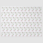 Modern Holiday Christmas Greenery Botanical Berry Tissuepapier (Voorkant)