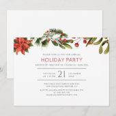 Modern Holiday Corporate Kerstfeest Kaart (Voorkant / Achterkant)