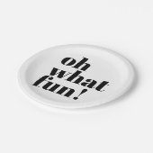 Modern Holiday Minimalist Fun Typography Papieren Bordje (Gekanteld)