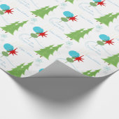 Modern Holiday Personalized Cadeaupapier (Hoek)