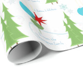 Modern Holiday Personalized Cadeaupapier (Rol Hoek)