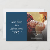 Modern Holiday Photo Verloving Save The Date (Voorkant)