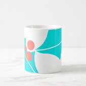Modern Holly Berry Mok Turquoise en Coral (Center)