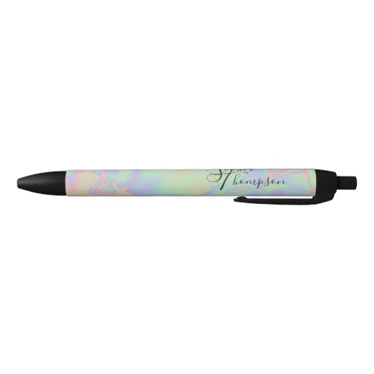 Modern Holografisch Effect Schrift Regenboog Paste Zwarte Inkt Pen (Bodem)