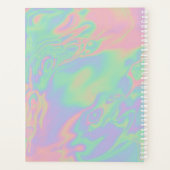 Modern holografisch script regenboogpasta - Planne Planner (Achterkant)