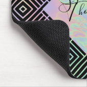 Modern holografisch symmetrisch patroon - Mousepad Muismat (Hoek)