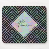 Modern holografisch symmetrisch patroon - Mousepad Muismat (Voorkant)