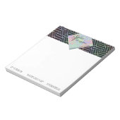 Modern Holografisch Symmetrisch Patroon - Notitieb Notitieblok (Gedraaid)