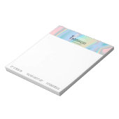 Modern holografisch vloeibaar marmer notitieblok (Gedraaid)