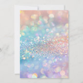 Modern holographic Birthday invitation (Dos)